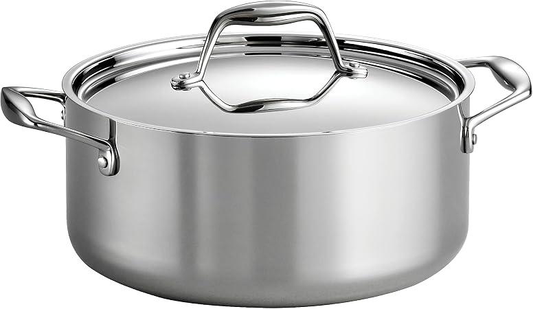 Tramontina Tri-Ply Clad 4 Qt Stainless Steel Covered Dutch Oven