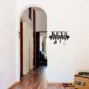 YAYANGATMG 2 Pack Key Holder Wall Mount for Wall with Install Screw, 8 Hooks Ready to Hang, Key Hanger Decor for Kitchen, Entryway, Hallway, Bedroom, Doorway