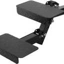 Hitch Step with Two Folding Steps for 2" Hitch Receiver, 12" W with 4 Position Adjustable Height Stair for RV Trailer Truck Camper SUV Pickup Van Bumper Protector