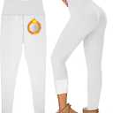 Women's Fleece Lined Leggings Weather Thick Thermal Warm Winter Tights Butt Lift High Waist Tummy Control Yoga Pants