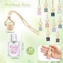Funnymoom 20 Pcs Employee Appreciation Gifts Bulk Empty Glass Car Air Freshener Hanging Diffuser Thank You Gifts for Employee Nurse Staff Dietician Social Worker Volunteer