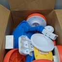 JoyRydz 6V Electric Baby Balance Bike with Bubble Machine,4 in 1 Toddler Balance Bike w/Remote for 1 Year Old Boys Girls Kids Bubble Bike Ride on Toys w/Powered Motor,Music,LED Lights (Blue&Red)