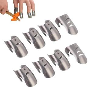 7Pcs Finger Guards for Cutting, Knife Cutting Protector Finger Kitchen Tool Hand Guard Finger Protector Kitchen Finger Nail Protector Hand Cut Guard Kitchen Finger Cutting Protector