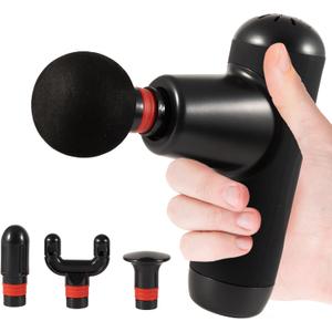 Mini Massage Gun  Deep Tissue Portable Muscle Massager for Pain Relief, 22 lbs Stall Force, 8 mm Amplitude, 4 Speeds, Brushless Motor, 240 Min Battery, Travel Minis Essential