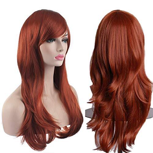 Akstore 28 inch Fashion Wigs Long Wavy Curly Hair Cosplay Wig (Brown), Style Unknown
