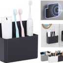 Magnetic Toothbrush Holder  Cruise Must-Have Wall-Mount Bathroom Organizer  Cruise Essentials 2025 & 2026 for Royal Caribbean, Alaska & Caribbean Staterooms (Black)