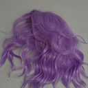 eNilecor Purple Wig, Short Colored Wigs Bob Wig for Women, Natural Wavy Colorful 14 Inch Middle Part Synthetic Wig for Cosplay Party Costumelavender Purple