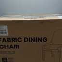 COLAMY Modern Dining Chairs Set of 2, Upholstered Corduroy Accent Side Leisure Chairs with Mid Back and Wood Legs for Living Room/Dining Room-Grey