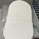 Baby Bassinet Mattress, Breathable, Hypoallergenic, Premium Foam, Non-Toxic, Oval Shaped with Removal Waterproof Cover,15" x 30" x 2'', White