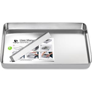 Yangbaga Stainless Steel Reusable Litter Tray, Compatible with Petsafe Scoop-Free Self-Cleaning Litter Box, Efficient Poop Collecting Design, Odor Control & Rust-Proof, Money-Saving Litter Box