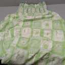 Women Spaghetti Strap Maxi Dress Colorful A Line Swing Long Smocked Picnic Dress Boho Beach Vacation Sundress (Green)