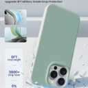for iPhone 15 Pro Case Liquid Silicone Slim Shockproof Protective Cover 6.1 Inch Anti-Scratch Drop Protection,Light Mint