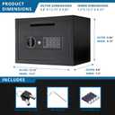 Barska Digital Depository Safe 0.57 Cu. Ft Front-Load Drop Box for Cash, Money & Mail, Multi-User PIN Code Lock, Steel Construction, Anti-Pry Hinges, Backup Keys, Ideal for Business or Office
