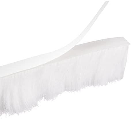 uxcell Weather Stripping Brush, 26ft L x 0.35" W x 0.9" H Self-Adhesive Seal Weatherstrip Sweep Brush White for Door Window