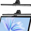 Computer Monitor Lamp, Screen Light Bar Eye Caring, Keyboard Lamp with Clamp/Adjustable Brightness and 3 Color Temperature/No Screen Glare/Space Saving/USB Powered/for Home&Office-40cm