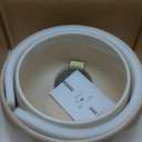 LE TAUCI Ceramic Plant Pots, Set of 2, 10 + 12 Inch Plant Pot, Elegant Planters for Indoor Plants, Sturdy Planter with Drainage Hole and Saucers, Perfect for Home Decor, Reactive Glaze Beige