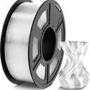 TECBEARS PETG Filament 1.75mm 1KG, 3D Printer Filament PETG Transparent, Strong Toughness, 1KG(330M) Filament High Precision, Dimensional Accuracy 0.02mm, Transparent