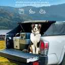 JOYTUTUS Truck Bed Soft Topper Compatible with Tacoma 2005-2023 with 6ft Bed, Foldable Truck Cap Camper Shell for Tacoma 2nd & 3rd Gen