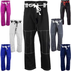 Roar BJJ Gi Pants Brazilian Jiu Jitsu Gi Martial Arts MMA Grappling Kimono New (1, Black/White)