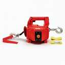 1000LB Battery-Powered Winch with 40FT Synthetic Rope, Compatible with Milwaukee 18V Batteries (4.0Ah+), Portable Wireless Remote Control Winch for Lifting & Pulling(Without Battery)