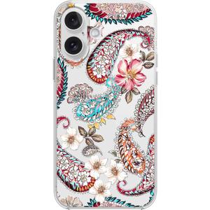 Blingy's for iPhone 17 Case, Floral Paisley Design Transparent Soft TPU Protective Clear Case 6.3 inch (Floral Paisley)