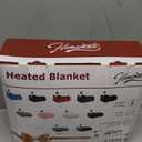 Homemate Electric Heated Blanket Twin - 62"x84" Heating Bed Blankets Throw with 10 Heating Levels 8 Hours Auto Off Fast Heating Over-Heated Protection Ultra Soft Warm Flannel ETL Certified Grey