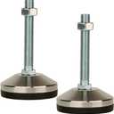 Heavy Duty Leveling Screw Leg, Leg Leveler 3.14" Dia Base, Adjustable Leveling feet M14Thread, 1700 Lb Capacity, Capacity for Workbench, Machine, Cabinet, (D80xM14x100,2 Pcs,Black)