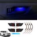 Powerty Compatible with LED Light 2020-2025 2026 Toyota Highlander Accessories Inner Door Handle Bowl Mood Lighting Decorative Interior Lamp 4PCS Blue