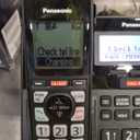 Panasonic Cordless Phone with Advanced Call Block, Link2Cell Bluetooth, One-Ring Scam Alert, and 2-Way Recording, Answering Machine, 4 Handsets - KX-TGF944B (Black)