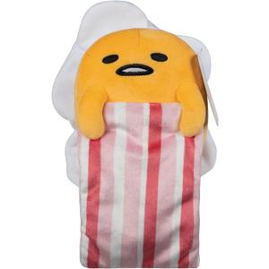 Hello Kitty and Friends - 8 Gudetama Squishy Plush with a Bacon Blanket - Officially Licensed Sanrio Product by Jazwares - Ages 6+