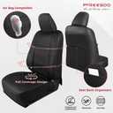 FREESOO for Toyota Corolla Seat Covers L LE XLE, LE Eco Sedan 2014 2015 2016 2017 2018 2019, Custom Fit Car Seat Covers, Luxury Leather Seat Covers for Cars, Waterproof Seat Cover, Black Full Set