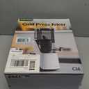 Canoly C16 Cold Press Juicer, 6" Extra Wide Feed Chute, 3-IN-1 Strainers (Juice & Sorbet & Nut Milk), Powerful AC Brushless Motor, Self Precut System, Juicer Machines with BPA-Free (Pearl White)