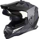 Dual Sport Adventure Motorcycle Helmet DOT Certified for Adults, UV Protected Dual Visor & Intercom Slot, ATV UTV Dirt Bike Snowmobile Off Road Helmets (Black, M)