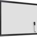 U Brands Magnetic Dry Erase Board, 17 x 23 Inches, Black Wood Frame (307U00-01)