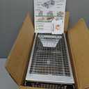 2 Packs Humane Rat Trap Outdoor, Wanqueen Humane Mouse Traps Indoor for Home, Small Rodent Chipmunk Trap and Other Live Animal Cage Catch and Release