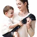Baby Carrier, KIDIRA Toddler Sling with Adjustable Padded Shoulder Strap, Compact Non-Slip Hip Seat Carrier for Newborn to Toddler(8-44 lbs)