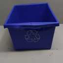 Storex 4 Gallon (15L) Recycle Bin, 14.8 x 7.87 x 11.25 Inches, Blue (61505A06C)
