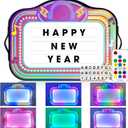 LED Bottle Service Sign, VIP Bottle Girl Sign, Bottle Service Presenter with 4 Letter Sets & 2 Number Kit, RGB Color Change, Ideal for Bars, Nnightclubs, and Parties