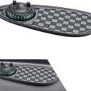 3 x 1 PC Car Anti-slip Mat, Multifunctional Dashboard Phone Holder, Dashboard Organizer Pad with Hidden Parking Number, Universal Dashboard Accessories, for Most Cars (Black #1)