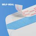 2 x #10 Self Seal Security Envelopes, 50 Count, 4-1/8" x 9-1/2", 24 lb Paper, NO Window, White, Strip and Seal for Privacy & Business