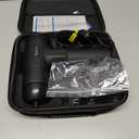 AERLANG Massage Gun with Heat Deep Tissue Back Massager Neck Massager for Pain Relief,Muscle Percussion Massage Gun, Birthday Gifts for Men Women Dad him Handheld Message Gun with 7Heads&Silent (Black)