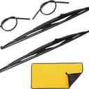 28 Inch Wiper Blade RV Pair or Motorhome rv windshield wipers 12mm 9mm J Hook With And 2pcs Rubber Wiper Blades Refills 28"/28"