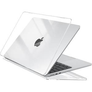 EooCoo Case Compatible with MacBook Air 13 inch M4 2025 2024 2023 2022 M3 M2 A3240 A3113 A2681, Crystal Hard Shell Scratch Resistant Protective Cover Compatible for MacBook Air 13.6 inch Case, Clear