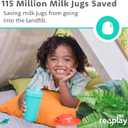 Re-Play Spill-Proof Sippy Cups for Toddlers - Kids Reusable 10 Oz Set of 4, Dishwasher & Microwave Safe, Made in USA, Blossom