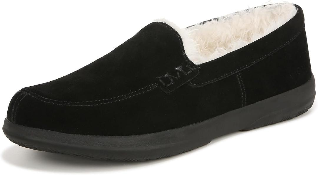 Vionic Lynez Slip on Slippers. (9, Black Suede)