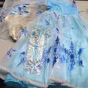 Spooktacular Creations Halloween Kids Ice Princess Dresses, Light-Up Princess Costume for Girls, Sequin Gown for Birthday (3T (3-4 yrs))