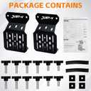 Just-V Truck Bed Rail Side Mount Holder for Toyota Tacoma 2005-2026, for Toyota Tundra 2022-2026, 2Pc Bed Rail Modular Accessories Mount for Shovels, Axes, Recovery Plates, Bike, Fuel Tanks