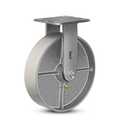 8"x2" Industrial Casters- Heavy Duty Casters,Cast Iron Wheel,Steel Casters Capacity up to 1500 Lb. Use for Platform Truck, U-Boat Cart,Workbenches(1 Rigid)