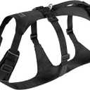 EXCELLENT ELITE SPANKER Escape Proof Dog Harness Reflective Harness with Padded Handle Breathable Durable Adjustable Vest for Medium Large Dogs Walking Training and Running Gear (Black)