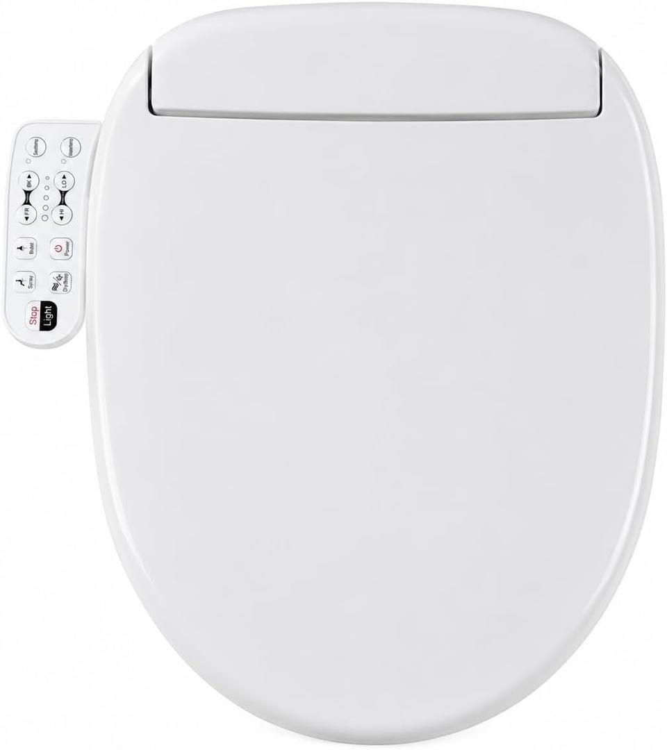 Bidet Toilet Seat Round with Heated Toilet Seat for Bathroom 236D
Instant Warm Water, Warm Air Dryer, Self-Cleaning Nozzle, Night Light,Soft Close Lid, Requires Outlet